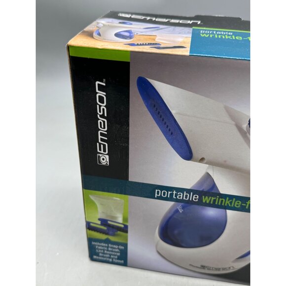 Emerson Portable Wrinkle-Free Steamer 4-Piece Set Snap-On Lint Remover READ NEW - Picture 4 of 9